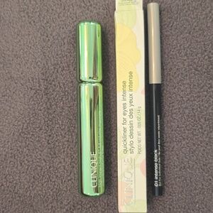 Clinique Bundle, Quickliner Rolling Pencil & High Impact Mascara/ Intense Black